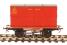 Conflat 'A' flat wagon in BR bauxite - B738519 with BD type container in BR crimson