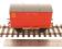 Conflat 'A' flat wagon in BR bauxite - B738519 with BD type container in BR crimson