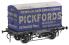 Conflat "H7" flat wagon in GWR grey - 36502 with "Pickfords" container - weathered