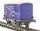 Conflat 'H7' flat wagon in GWR grey - 39330 with container in LNER blue "LNER Removals" - weathered