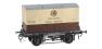 Conflat wagon in GWR grey - 36461 with GWR chocolate & cream "Door to Door" container load - weathered