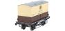 Conflat wagon in GWR grey - 36461 with GWR chocolate & cream "Door to Door" container load