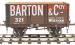 7 plank open wagon with 9ft wheelbase "Barton and Coy, Wrexham"