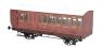 Stroudley 4 wheel suburban oil lit brake third in LBSCR varnished mahogany 917