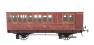 Stroudley 4 wheel suburban oil lit brake third in LBSCR varnished mahogany 918 - Digital and light bar fitted