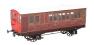 Stroudley 4 wheel suburban oil lit brake third in LBSCR varnished mahogany 918 - Light bar fitted
