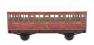 Stroudley 4 wheel suburban oil lit third in LBSCR varnished mahogany 861 - Digital and light bar fitted