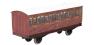 Stroudley 4 wheel suburban oil lit third in LBSCR varnished mahogany 861 - Digital and light bar fitted