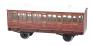 Stroudley 4 wheel suburban oil lit third in LBSCR varnished mahogany 861