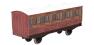 Stroudley 4 wheel suburban oil lit second in LBSCR varnished mahogany 507 - Light bar fitted