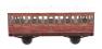 Stroudley 4 wheel suburban oil lit second in LBSCR varnished mahogany 507 - Light bar fitted