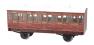 Stroudley 4 wheel suburban oil lit second in LBSCR varnished mahogany 507