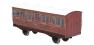 Stroudley 4 wheel suburban oil lit first in LBSCR varnished mahogany 707 - Light bar fitted