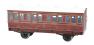 Stroudley 4 wheel suburban oil lit first in LBSCR varnished mahogany 707 - Light bar fitted