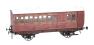 Stroudley 4 wheel Main Line oil lit brake third in LBSCR varnished mahogany 1031 - Digital and light bar fitted