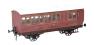 Stroudley 4 wheel Main Line oil lit brake third in LBSCR varnished mahogany 1032 - Digital and light bar fitted