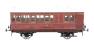 Stroudley 4 wheel Main Line oil lit brake third in LBSCR varnished mahogany 1032 - Digital and light bar fitted