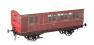 Stroudley 4 wheel Main Line oil lit brake third in LBSCR varnished mahogany 1032