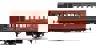 Stroudley 4 Wheel Gas Lit Brake 3rd Lined Brown 892 (Light Bar Fitted) - DCC Fitted