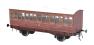 Stroudley 4 wheel Main Line oil lit third in LBSCR varnished mahogany 811 - Light bar fitted