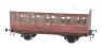 Stroudley 4 wheel Main Line oil lit second in LBSCR varnished mahogany - 456 - Digital and light bar fitted