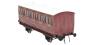 Stroudley 4 wheel Main Line oil lit second in LBSCR varnished mahogany - 456 - Light bar fitted