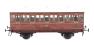 Stroudley 4 wheel Main Line oil lit second in LBSCR varnished mahogany - 456