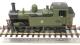 Class 14xx 0-4-2T in BR lined green with early emblem - unnumbered