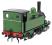 LSWR Class B4 0-4-0T 91 in LSWR lined green