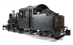 Baldwin 2-4-4 Forney Locomotive. Painted, Unlettered - Outside Frame (Black)