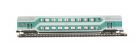 2nd class d/deck coach of the DB in green & grey livery