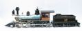 American 2-6-0 mogul steam loco in South Pacific Coast livery