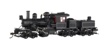 Climax 70 Ton 3 Truck - Unlettered black with stripes.