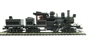 Climax 70 Ton 3 Truck - Unlettered black with stripes.