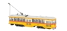 American Peter Witt street car with full interior & lights in "Baltimore Transit Co." livery (DCC on board)