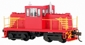 45-tonner GE - red with yellow handrails