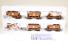 Pack of Six 24' Ore Cars with Load of the Duluth, Missabe & Iron Range Railroad