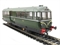 Railbus W&M E79962 in dark green with speed whiskers