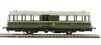 Railbus W&M E79964 in green with speed whiskers