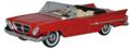 Chrysler 300 Convertible 1961 (Open) Mardi Gras Red