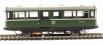 Railcar W79978 in BR dark green livery with speed whiskers