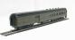 American painted Pullman green coach set containing coach, combine, diner and observation car