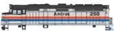 F40PH EMD Phase II 250 of Amtrak - digital sound fitted