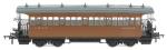 Wisbech and Upwell third class bogie tramcar 60461 in LNER brown