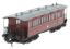 Wisbech and Upwell third class bogie tramcar E60462 in BR lined maroon