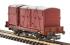 Conflat 'P' flat wagon in BR bauxite with Type A and BD containers in BR crimson - B933238