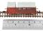 Conflat 'P' flat wagons in BR bauxite with Type A and BD containers in BR bauxite and crimson - pack of three - B9336709, B932944 and B932945