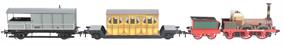 Titfield Thunderbolt train pack with 0-4-2 'Thunderbolt', 'Dans House' and Toad brake van