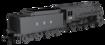 USATC S160 2-8-0 LMS Wartime Dark Grey U.S.A on Tender No.2415 Steam Locomotive - DCC Sound