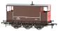 SECR 6-wheel brake van in SR brown with red ends and small lettering - 55384